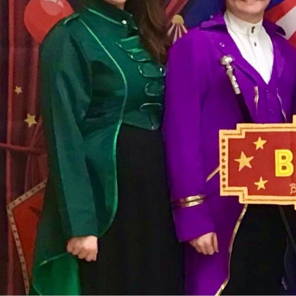 *Halloween Sale - Green Steampunk Ringmaster Tailcoat Costume jacket for Women - Picture 12 of 14